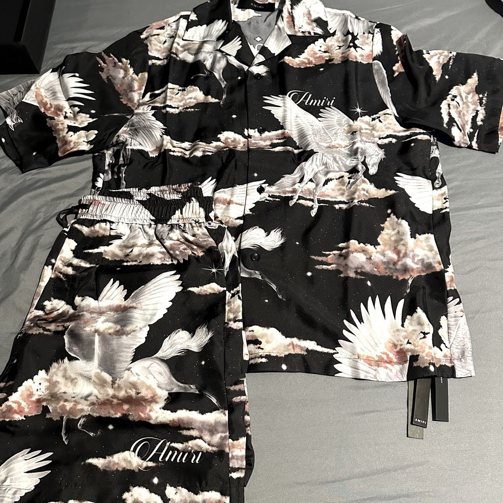 Amiri two piece short set brand new
